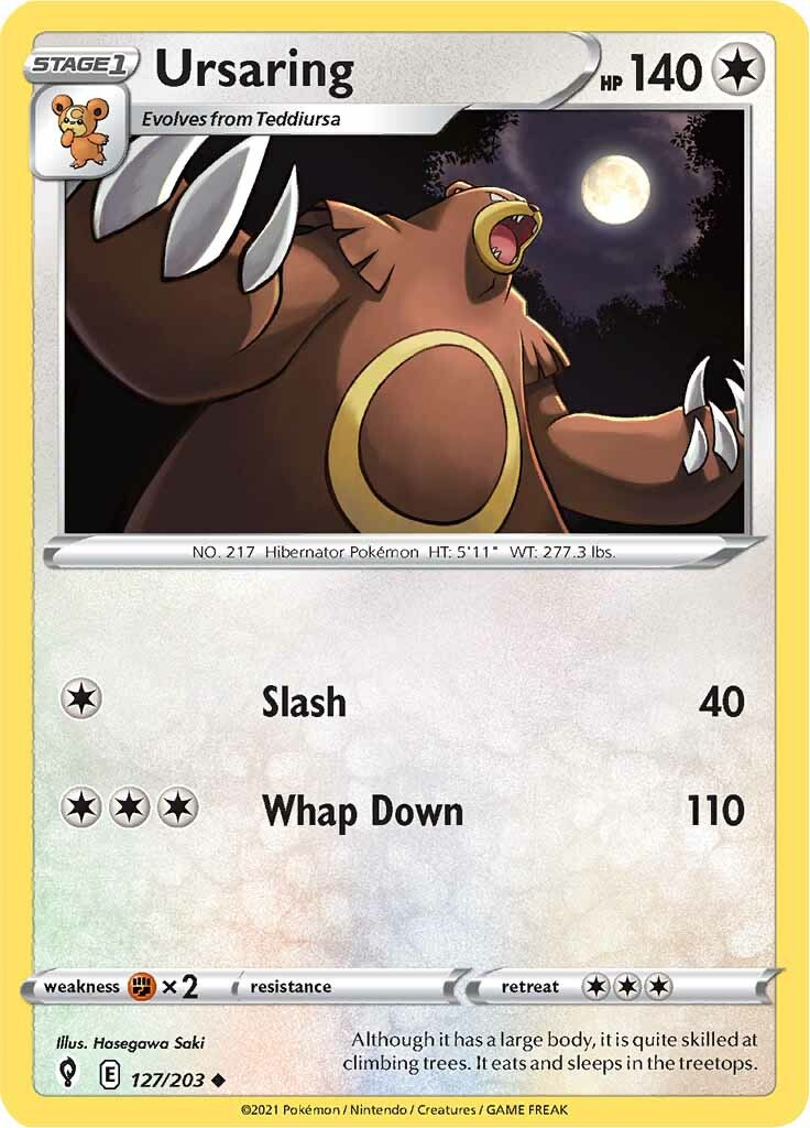 Ursaring (127/203) [Sword & Shield: Evolving Skies]