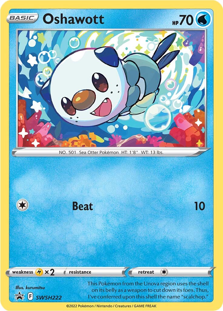 Oshawott (SWSH222) [Sword & Shield: Black Star Promos]