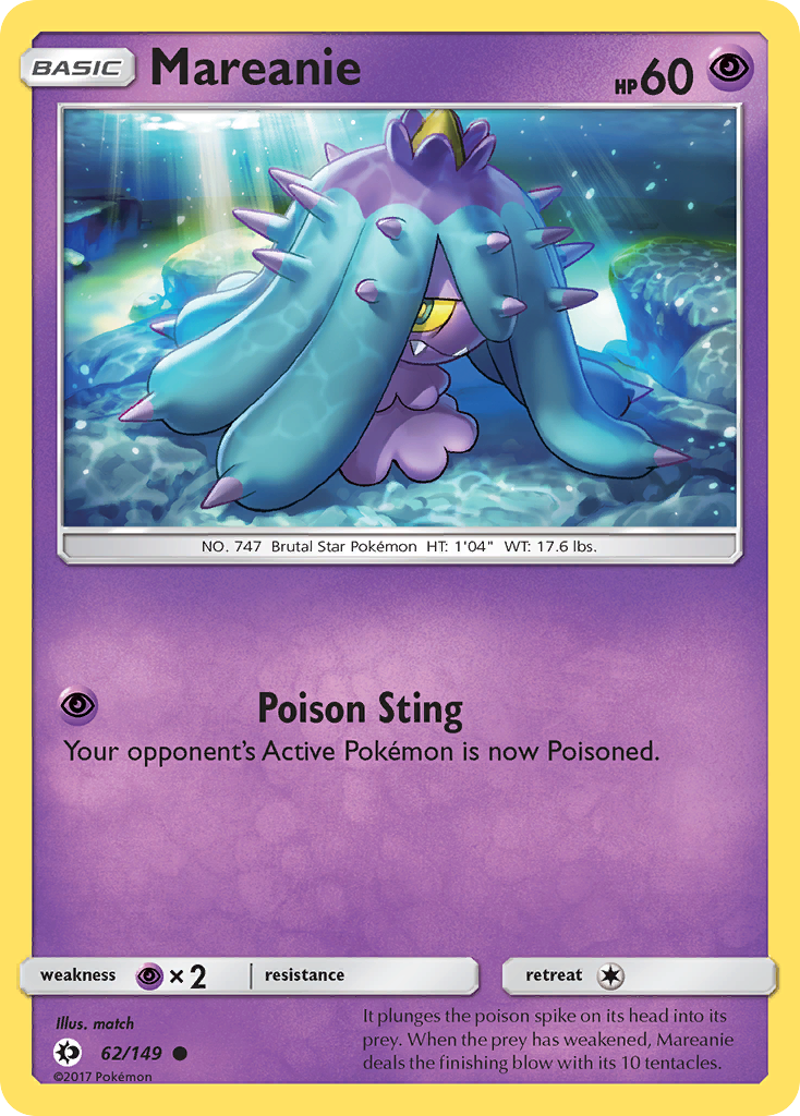 Mareanie (62/149) [Sun & Moon: Base Set]