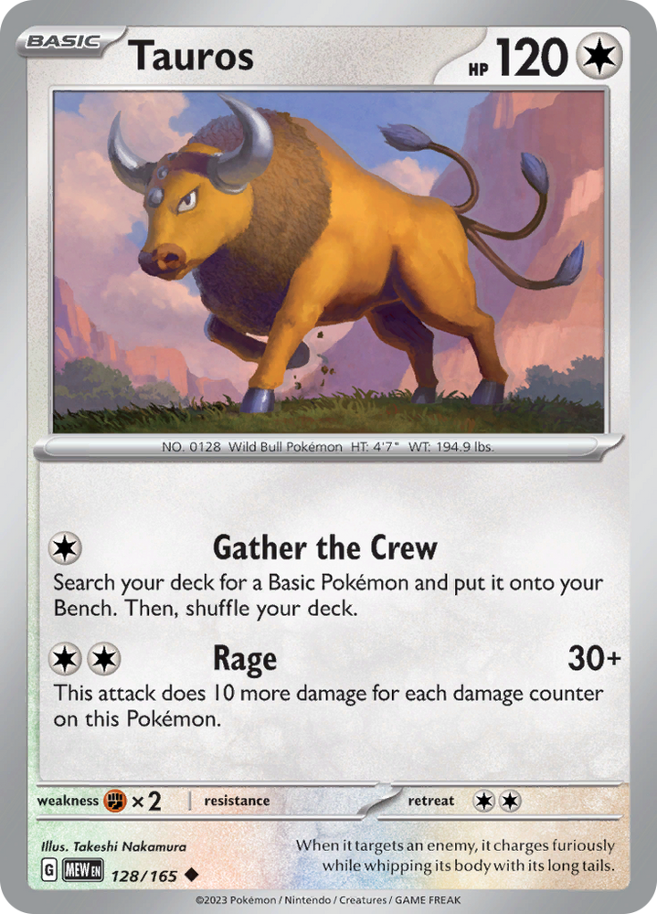 Tauros (128/165) [Scarlet & Violet 151]