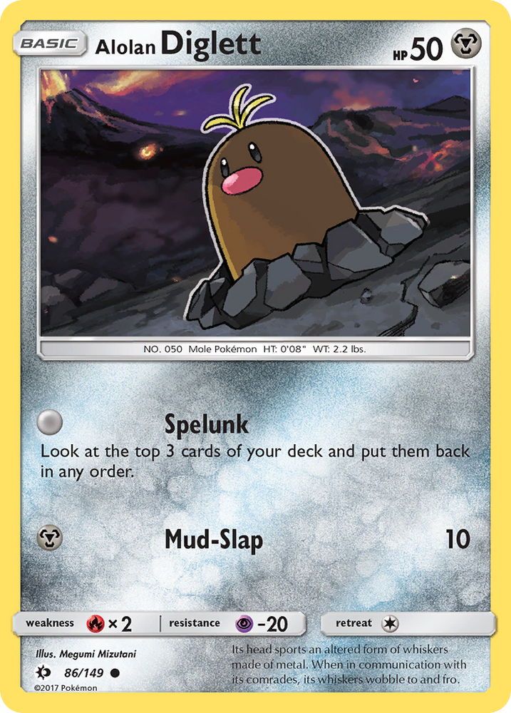 Alolan Diglett (86/149) [Sun & Moon: Base Set]