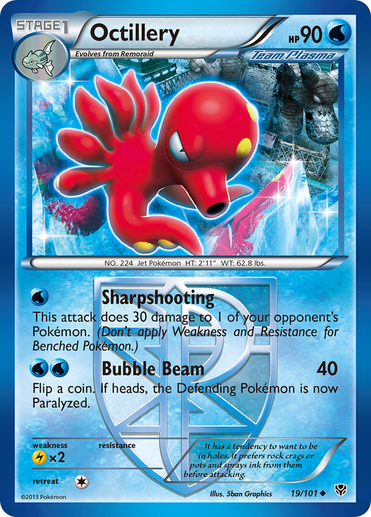 Octillery (19/101) [Black & White: Plasma Blast]