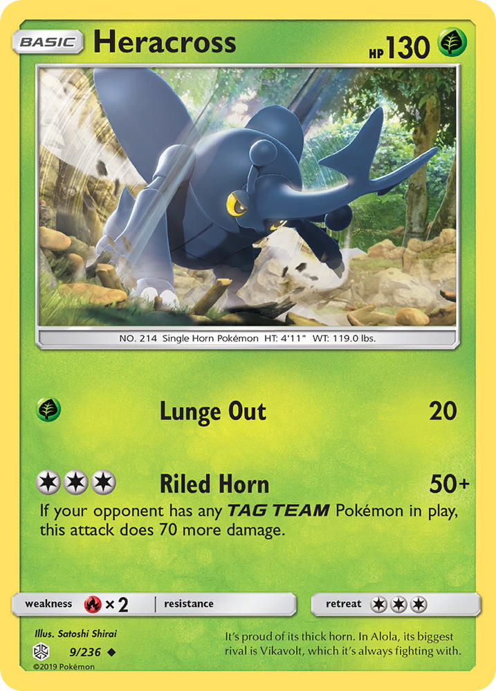 Heracross (9/236) [Sun & Moon: Cosmic Eclipse]