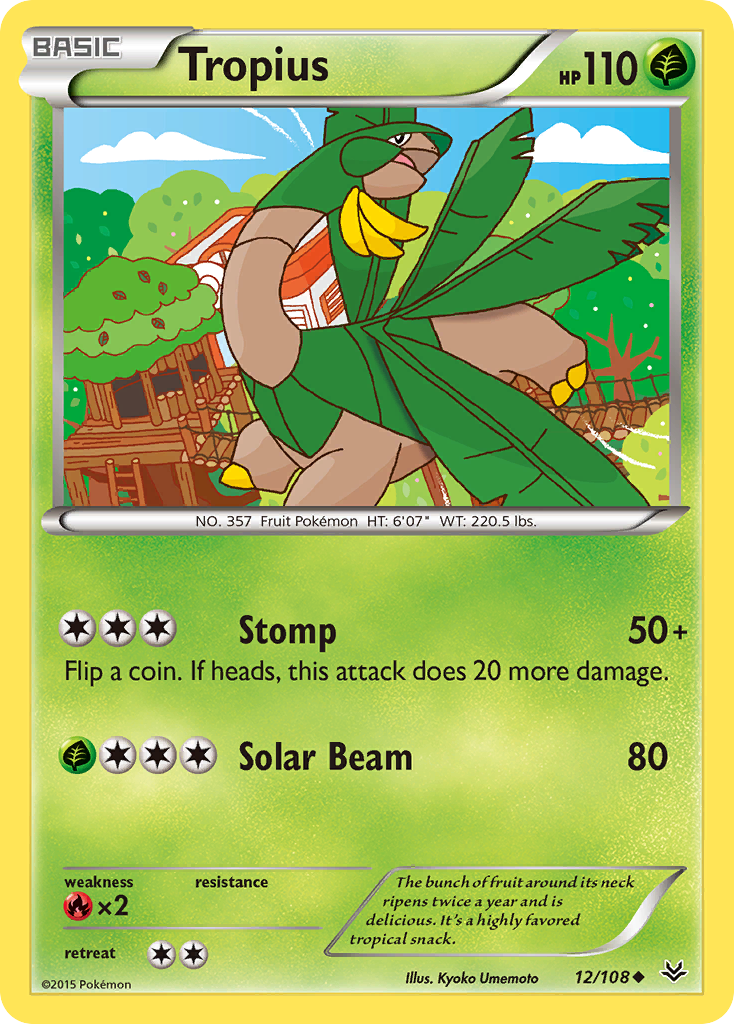 Tropius (12/108) [XY: Roaring Skies]