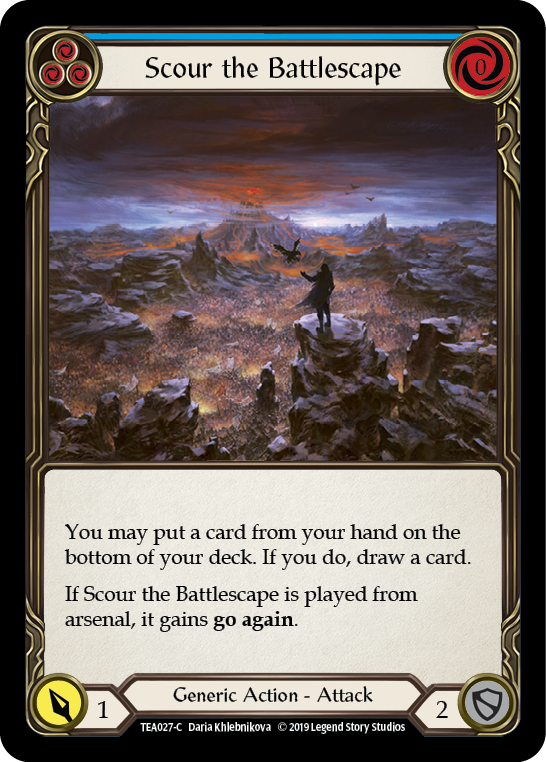 Scour the Battlescape (Blue) [TEA027-C] 1st Edition Normal