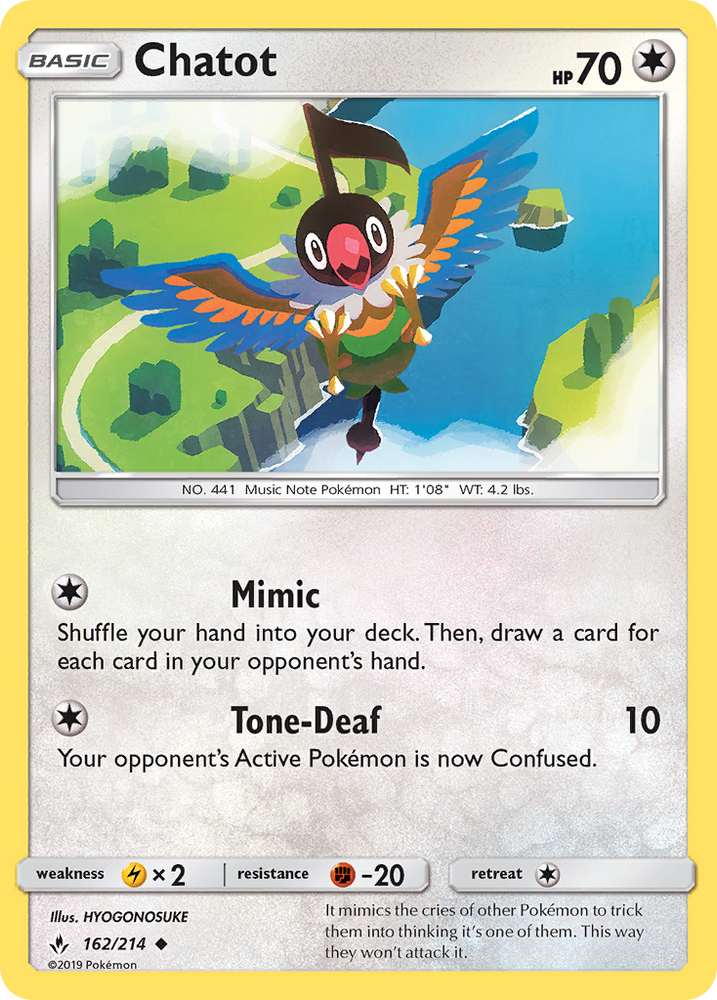 Chatot (162/214) [Sun & Moon: Unbroken Bonds]