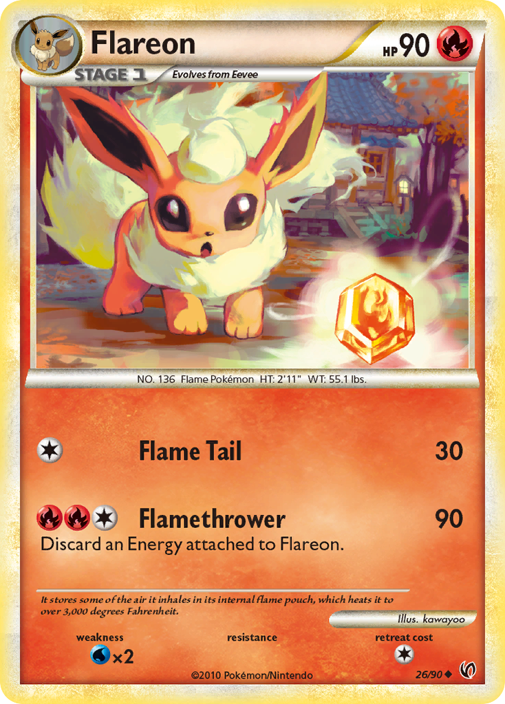 Flareon (26/90) [HeartGold & SoulSilver: Undaunted]