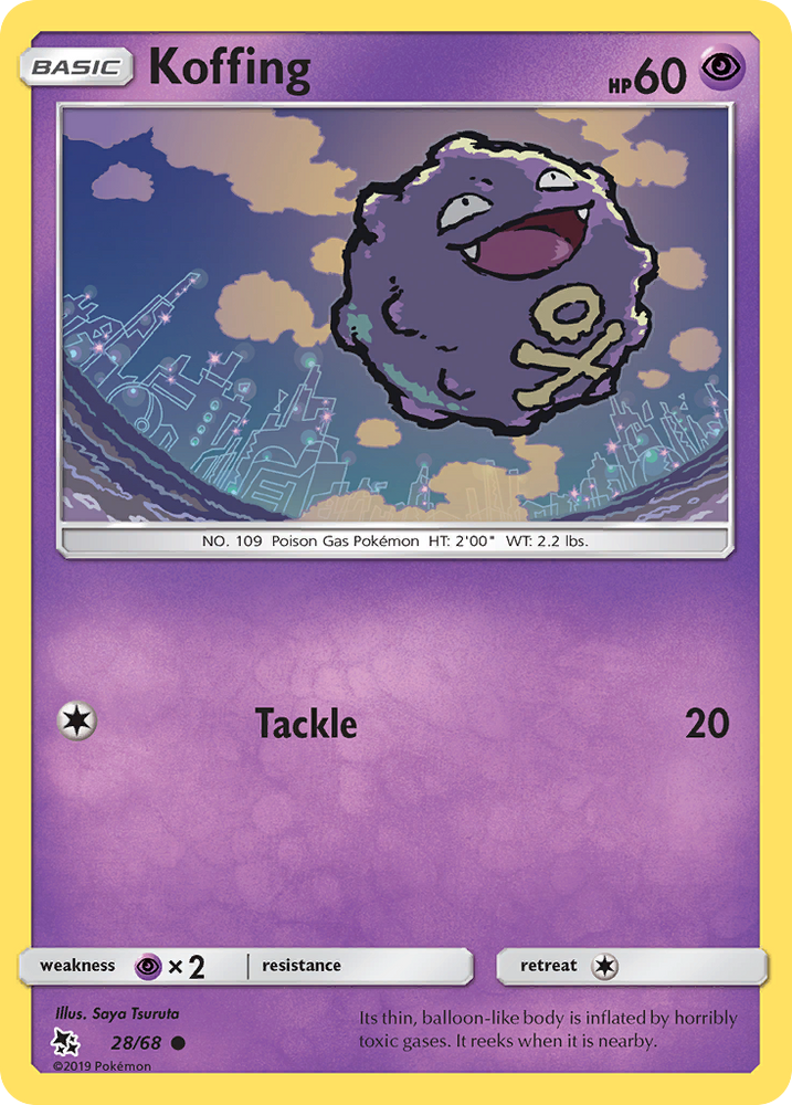 Koffing (28/68) [Sun & Moon: Hidden Fates]