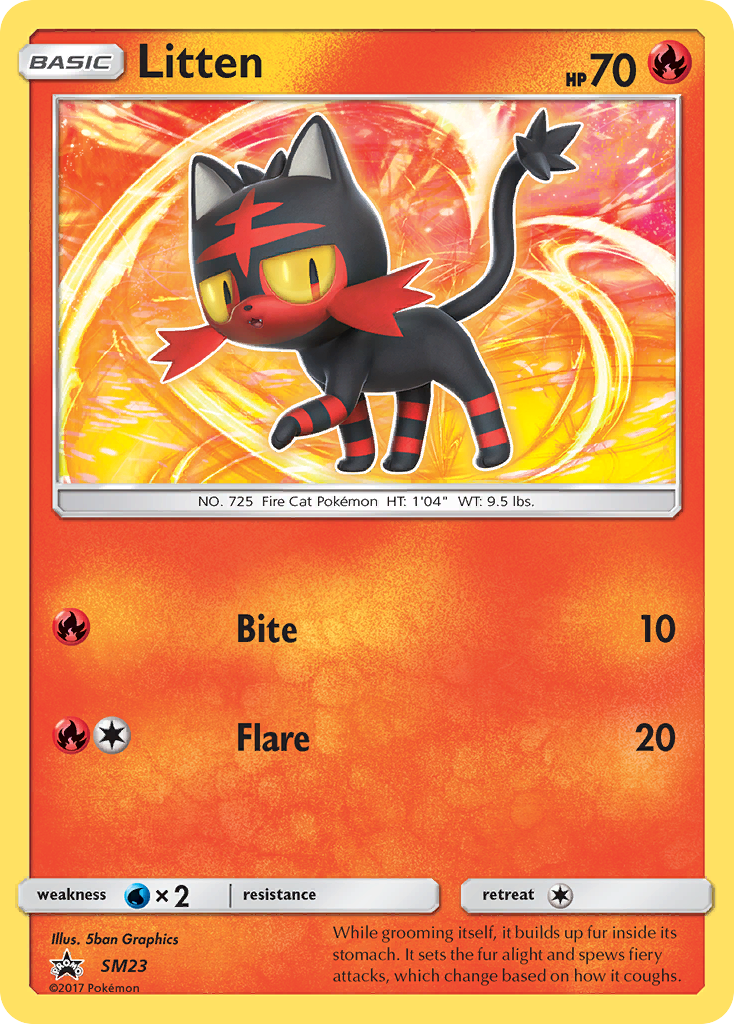 Litten (SM23) [Sun & Moon: Black Star Promos]